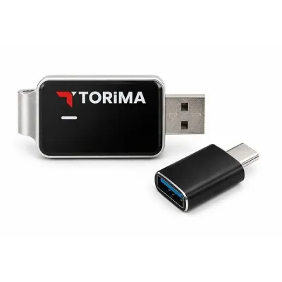 Torima TAB10 Mini 2in1 Kablosuz Carplay USB ve Type-C Uyumlu Araç Multimedya Dönüştürücü Adaptör