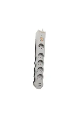 Tunçmatik Powersurge Tsk5015 2xusb'li 1050j 5'li Akım Korumalı Priz 1.5 Metre Beyaz