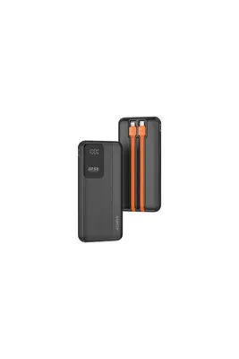 Sunix 10.000 Mah 22.5W Süper Hızlı Kendinden Kablolu Powerbank Siyah PB-145
