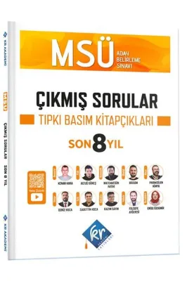 MSÜ Çıkmış Sorular Son 8 Yıl Tıpkı Basım Kitapçıkları