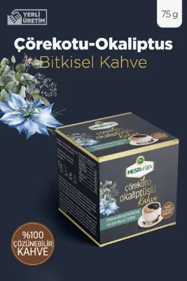 Mesirişifa Çörek Otlu ve Okaliptuslu Kahve Bitkisel Karışımlı Çözünebilir Kahve 75gr