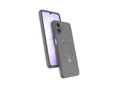 NEWFACE Samsung Galaxy A07 4G Uyumlu Regal Magsafe Standlı Telefon Kılıfı Titan Gri