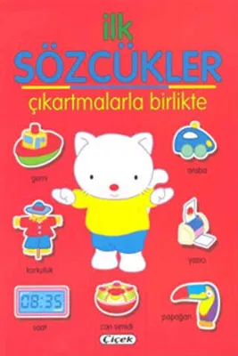 İlk Sözcükler Çıkartmalarla Birlikte - Kırmızı