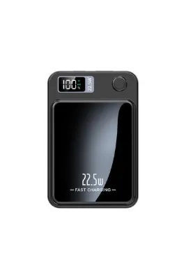 L'eDoren Force PW10 10000mAh 22.5W MagSafe Powerbank - Kablosuz Mini Şarj Cihazı - 1 USB 1 PD Port - Dijital Ekran