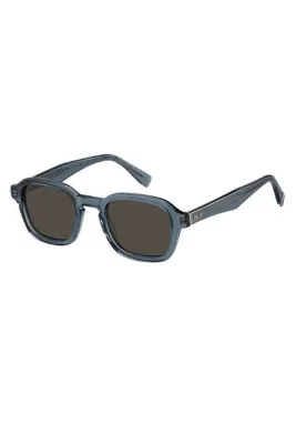 Tommy Hilfiger Unisex Yeşil-Füme Organik (UV) Cam Kemik Kapalı Çerçeve Tasarım Güneş Gözlüğü TH2032/S PJPIR 49-23