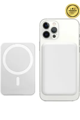 LaraThec İphone 11/12/13/14/15/16 Plus/16 Pro Max Uyumlu Powerbank Şarj Aleti Magsafe Taşınabilir Şarj