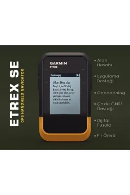 Garmin Etrex Se Tarla Alan Arazi Dönüm Metrekare Ölçer (YENİ ÜRÜN)