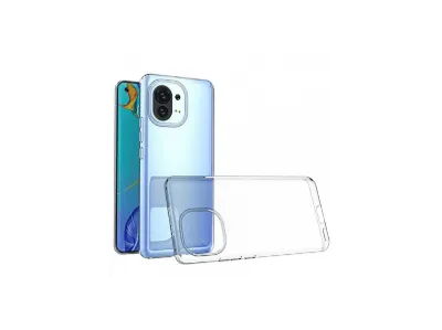 NEWFACE Xiaomi Mi 11 Uyumlu Lüx Şeffaf Silikon Telefon Kılıfı Şeffaf