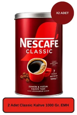 Nescafe 2 Adet Classic Kahve 1000 Gr. EMH