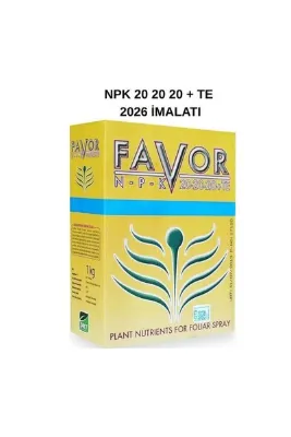 Favor DOKTOR TARSA Npk 20-20-20 Te Harmanlanmış Yaprak Gübresi 1kg