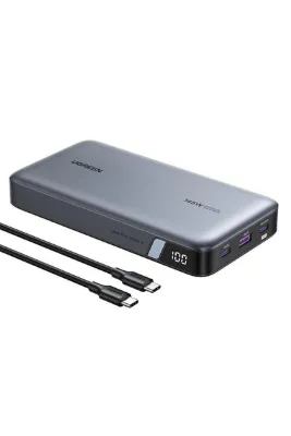 Ugreen 25.000mAh 145W PD QC Led Göstergeli Taşınabilir Hızlı Şarj Cihazı Powerbank, 90597A