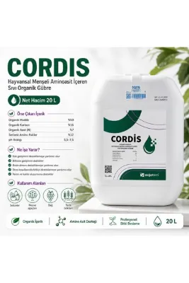doğa tarım Cordis 20 L Hayvansal Menşeli Amino Asitli Sıvı Organik Gübre