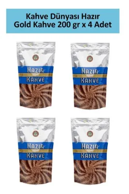 Kahve Dünyası Gold Hazır Kahve 200 gr x 4 Adet