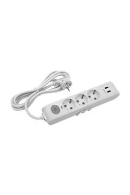 VİKO Multi-let Üçlü Priz 2 Usbli Top.kab.ç.k.2 Mt(5v 2a