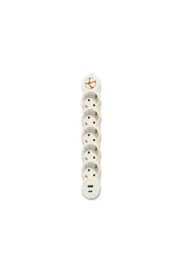 Tunçmatik TSK19059 Powerstrip Beşli Anahtarlı 1,5 Metre Grup Priz TYPEC+USB