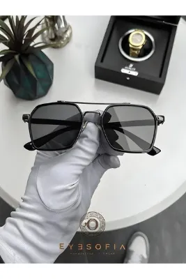 Eyesofia Ecs Unisex Siyah Kadın Erkek Uv400 Filtreli Ultra Hafif Güneş Gözlüğü