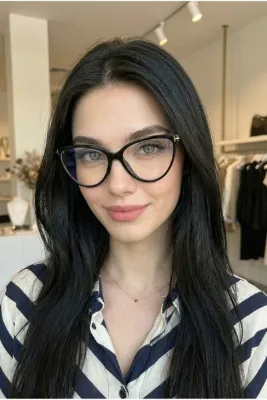 PROTCO UV400 Cat Eye Mavi Işık Korumalı Optik Uyumlu Blue Block Bilgisayar Ekran Gözlüğü