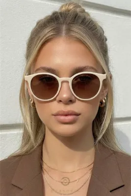Eyesofia Night Unisex Lüx Sarı Cam Siyah Füme Güneş Gözlüğü