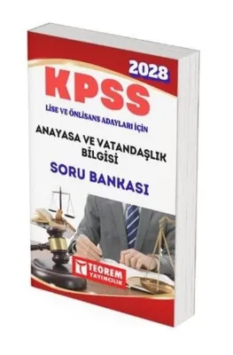 2028 KPSS Lise - Önlisans Adayları İçin Anayasa ve Vatandaşlık Soru Bankası