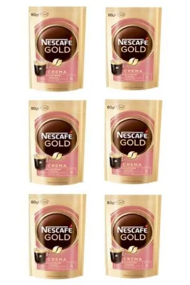 Nescafe Gold Crema 80 Gr Ekonomik Paket 6x80 Gr