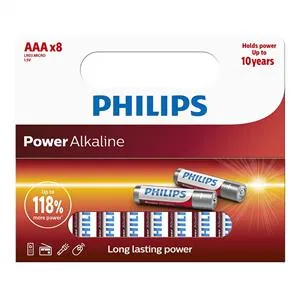 PHILIPS LR03P8W/10 POWER ALKALIN AAA 4+4