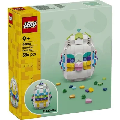 LEGO Dekoratif Paskalya Yumurtası Oyuncak Yapım Seti İlkbahar Hediyesi 40816