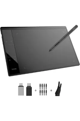 Veikk A30 V3 10x6" 16384 Yüksek Basınçlı Profesyonel 5080 LPI Grafik Tablet + Kalem