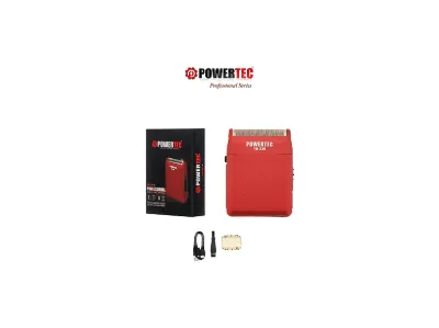 POWERTEC TR-330 Günlük Sakal Tıraş Makinası Kırmızı