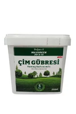 Doğatech MAXGREEN Çim Bakım Gübresi 20-5-10 Yavaş Salınımlı | 5 Kg