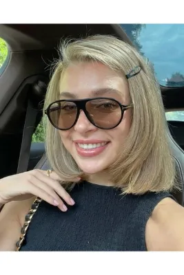 funeyes Marcus Siyah Çerçeve Nude CAm Güneş Gözlüğü Unisex Popüler Gözlük Damla Uv400 Korumalı Hafif