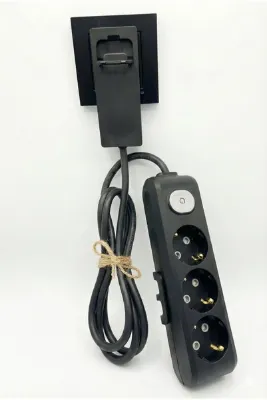 Gündüz Elektromarket Ultra İnce Fişli Uzatma Kablosu 3’lü Anahtarlı (5M)dar Alanlar İçin Şık Ve Pratik Çözüm!