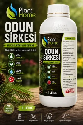 plant-home Odun Sirkesi 1 Litre Wood Vinegar Bitkisel Kökenli Ekstrat Doğal Bitki ve Toprak Destek Ürünü