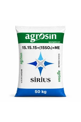 Agrosin Sirius 15.15.15+(2MgO)+(15SO3)+ME Granül NPK Taban Gübresi 50 kg