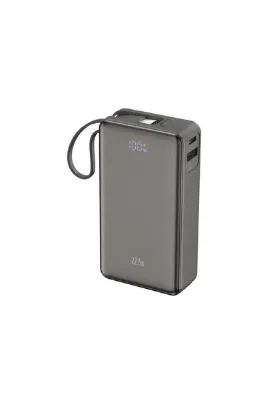 MATECHNO 10.000 mAh 22.5W Hızlı Şarj 1xUSB 1xType-C Çıkış Powerbank Type-C Kablolu Led Göstergeli Güç bankası