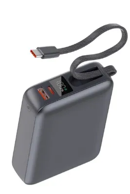 QCY 20000mah - 45W Powerbank Siyah - Hızlı Şarj - Taşınabilir Güç Kaynağı - Taşınabilir Şarj Cihazı