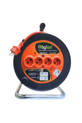 Bylion Seyyar Makaralı Uzatma 3*2,5 Mm 30 Mt Termal Sigortalı