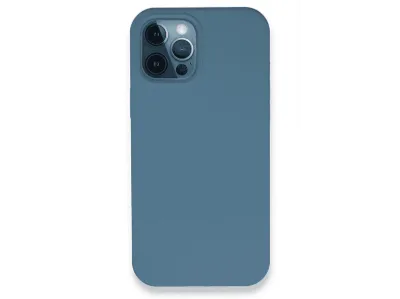 NEWFACE iPhone 12 Pro Uyumlu Lansman Legant Silikon Telefon Kılıfı Açık Mavi