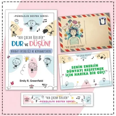Çocuklarda Dikkat Eksikliği ve Hiperaktivite - Kartpostal ve Ayraç - Çocuklar İçin Psikolojik Destek