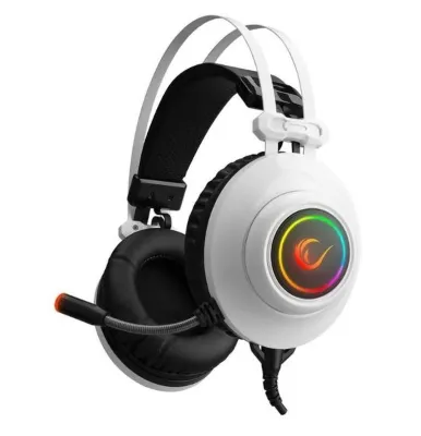 Rampage RM-K1 PULSAR Beyaz Usb 7.1 Surround+Titreşim RGB Işık Efektli Gaming Oyuncu Mikrofonlu Kulaklık
