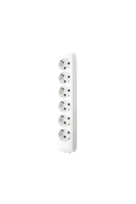 VİKO Altılı Çoklu Priz, Topraklı,Çocuk Korumalı, Kablosuz, 6lı, Beyaz