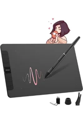 Veikk Vk1060 10x6" 6 Kısayol Tuşlu Sağ/sol El Uyumlu Grafik Tablet+kalem