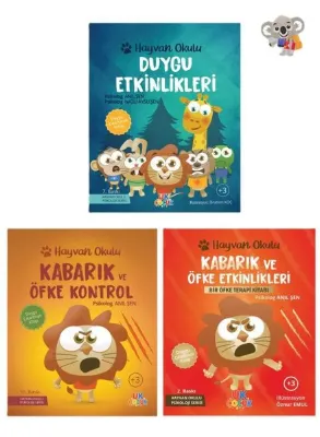 Hayvan Okulu Serisi Öfke Kontrol Seti - 3 Kitap Takım