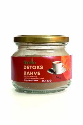 Fibrelle Hindiba Kahvesi Detox Kavanoz 150 g (60 Porsiyon) - Prebiyotik Diyet Kahvesi / Kahve