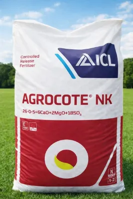 ICL AGROCOTE NK 26-0-5+6CaO+2MgO+18SO3 Kontrollü Yavaş Salınımlı Çim Ve Bitki Gübresi 25 KG