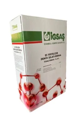 İGSAŞ AKAN TARIM Eddha 6 Demir Şelatı İz Elementli Bitki Besini Suda Çözünür Toz Demir Gübresi 1 kg