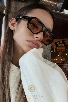 Eyesofia Wuhle Leopar Nude Kahverengi Unisex Güneş Gözlüğü