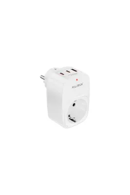 EcoFast Akım Korumalı Priz, Tekli Priz, USB’li Priz ve Type-C Priz, Priz Çoklayıcı, Voltaj Korumalı Priz, 16A 3680W Duvar Tipi