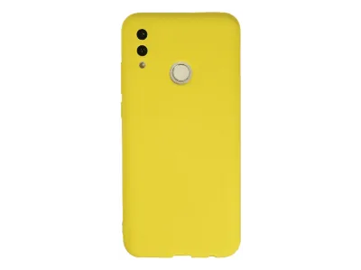 NEWFACE Huawei P Smart 2019 Uyumlu Nano İçi Kadife Silikon Telefon Kılıfı Sarı