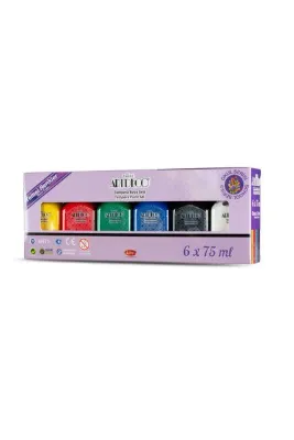 Artdeco Tempera 6x75 ml Guaj Boya Seti Ana Renkler