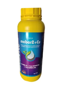 meb Mebor+2 Cu 1Litre Bor Bakır Çinko İçerikli Meyve ve Sebzeler İçin Yaprak Gübresi